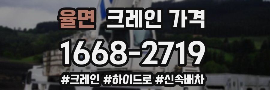 율면 크레인 가격