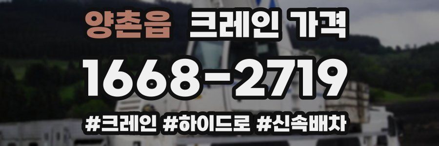 양촌읍 크레인 가격