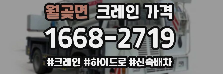월곶면 크레인 가격