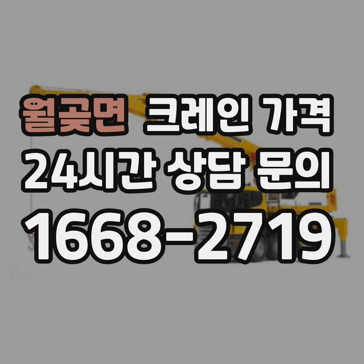 월곶면 크레인 가격