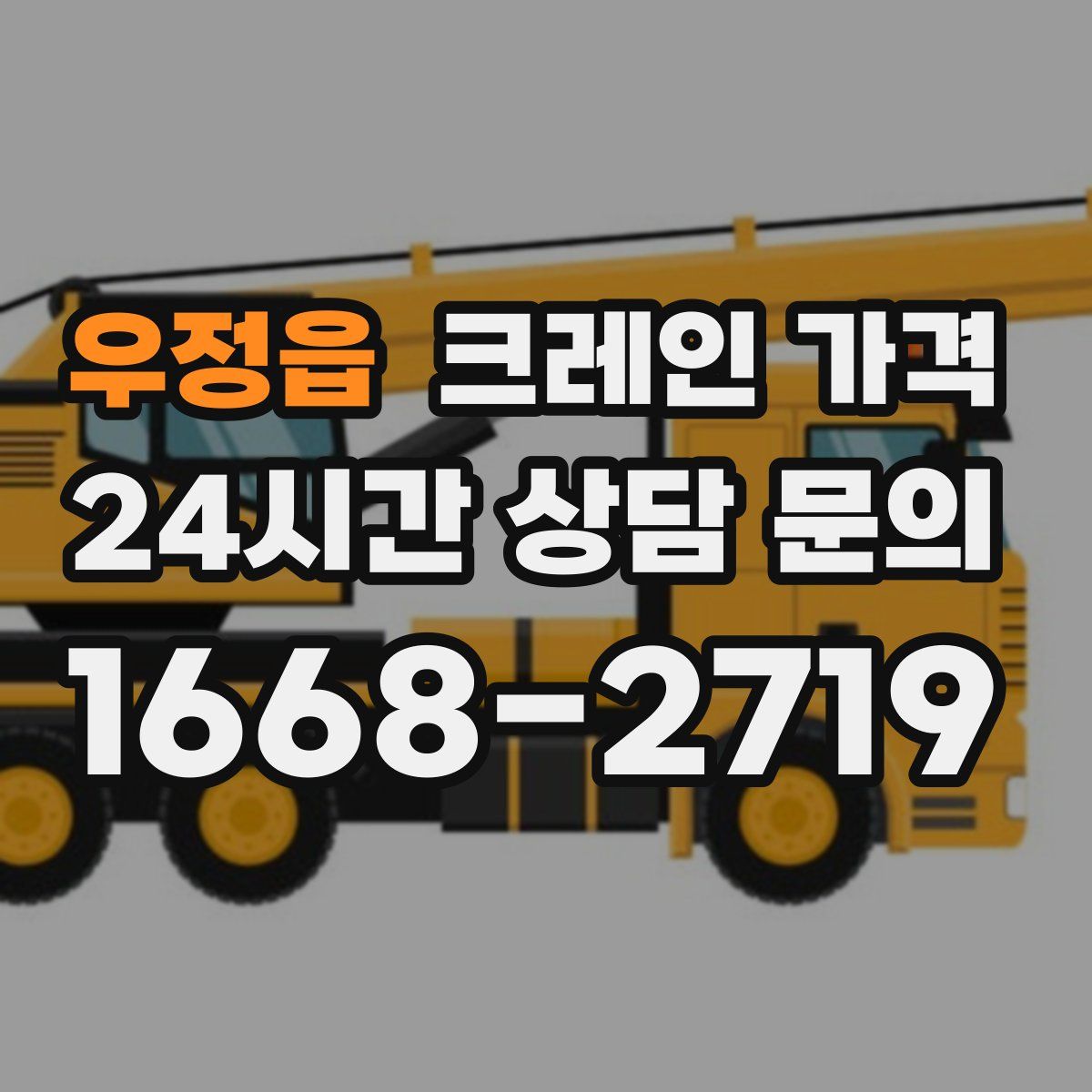 우정읍 크레인 가격