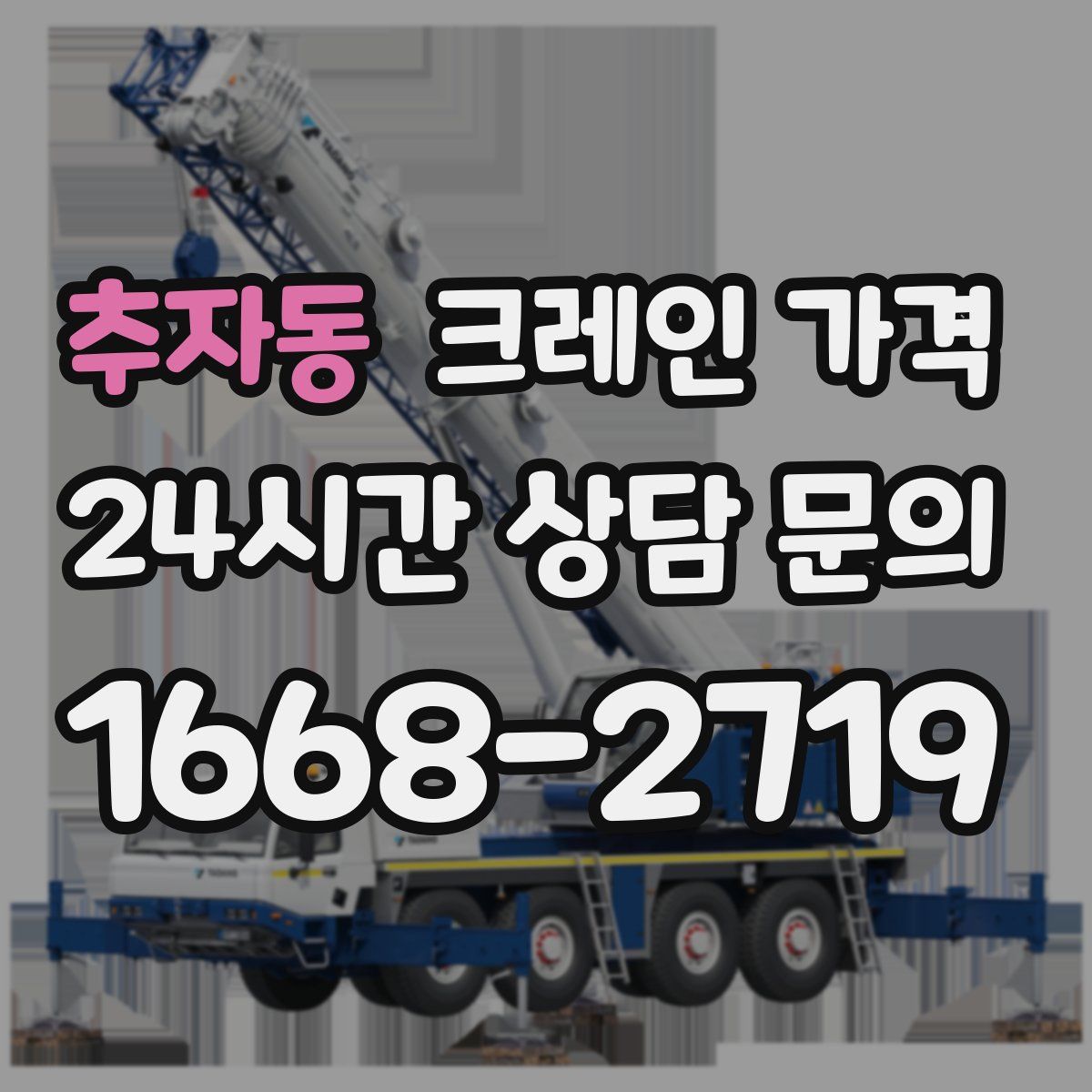 추자동 크레인 가격