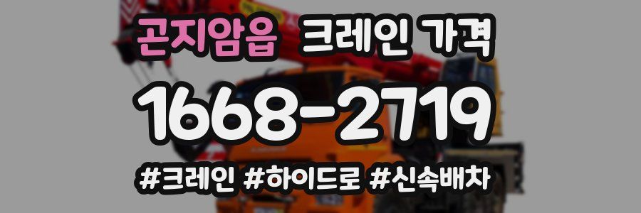 곤지암읍 크레인 가격