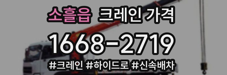 소흘읍 크레인 가격