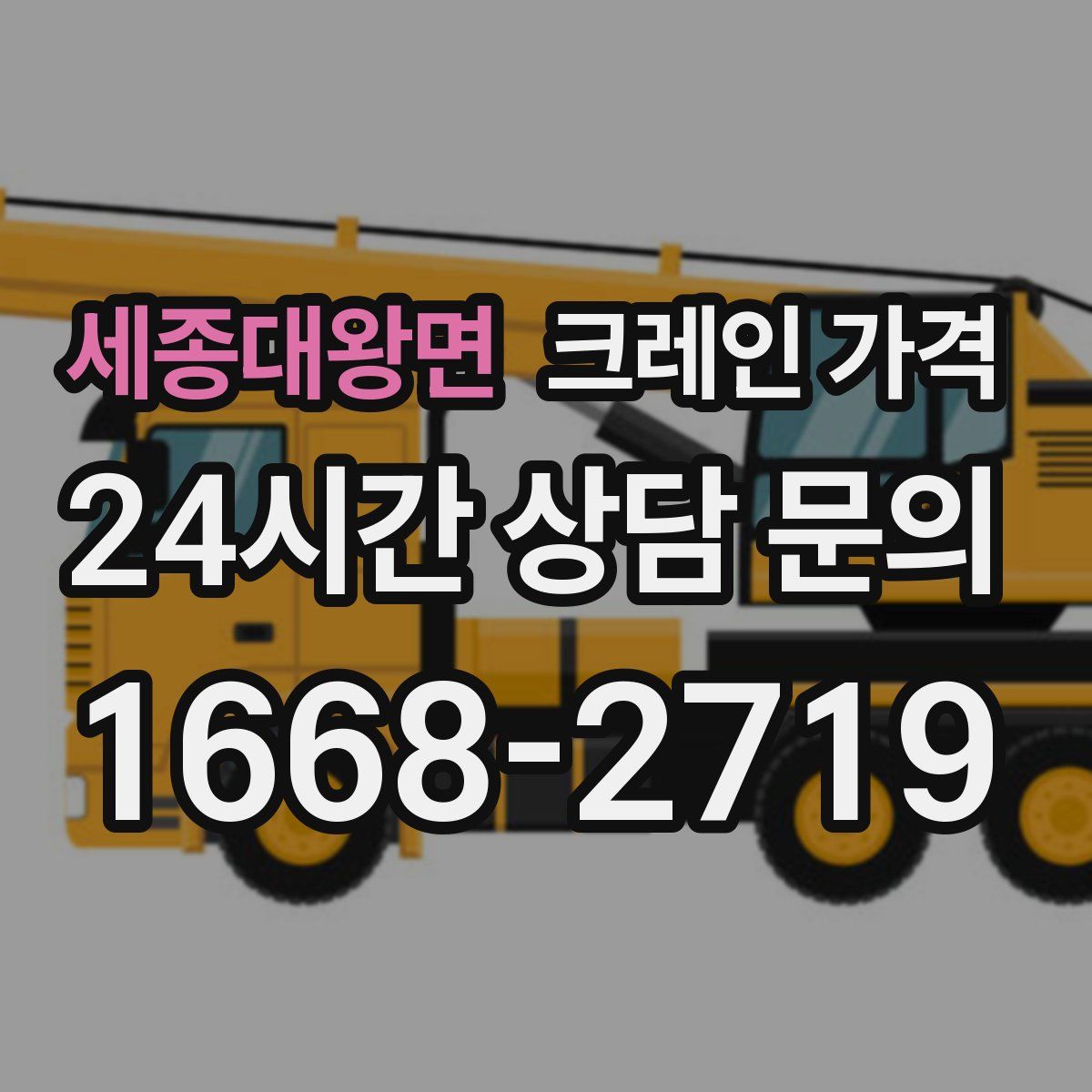 세종대왕면 크레인 가격