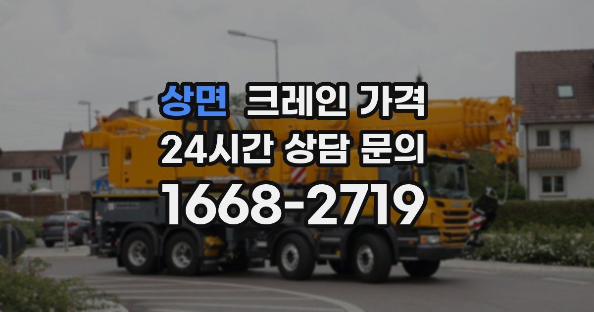 상면 크레인 가격