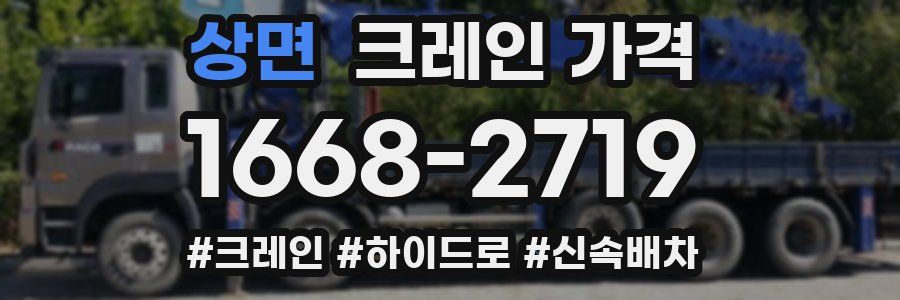 상면 크레인 가격