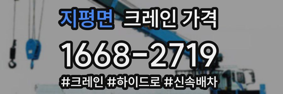 지평면 크레인 가격