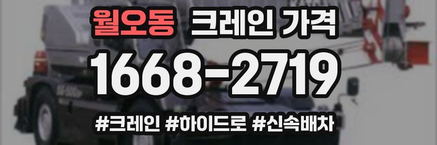 월오동 크레인 가격