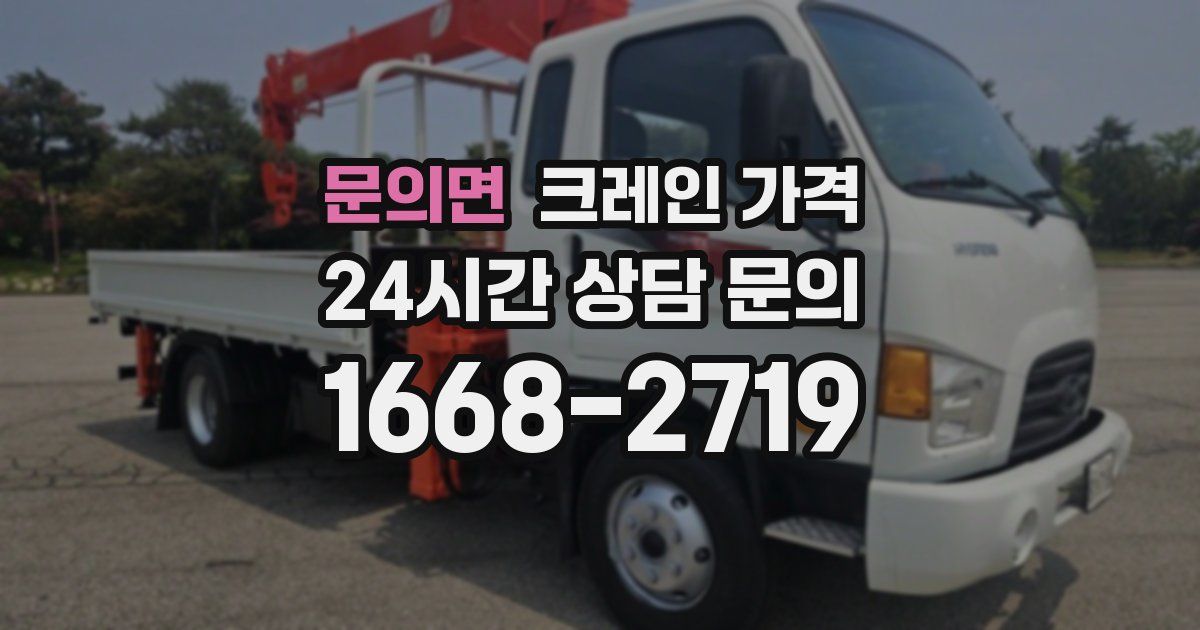 문의면 크레인 가격