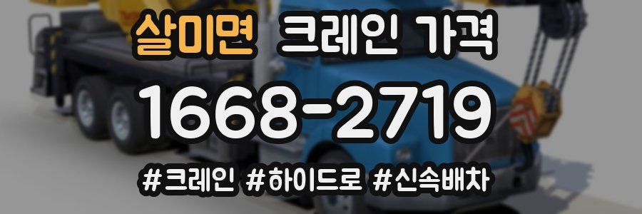 살미면 크레인 가격