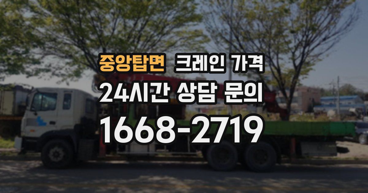 중앙탑면 크레인 가격