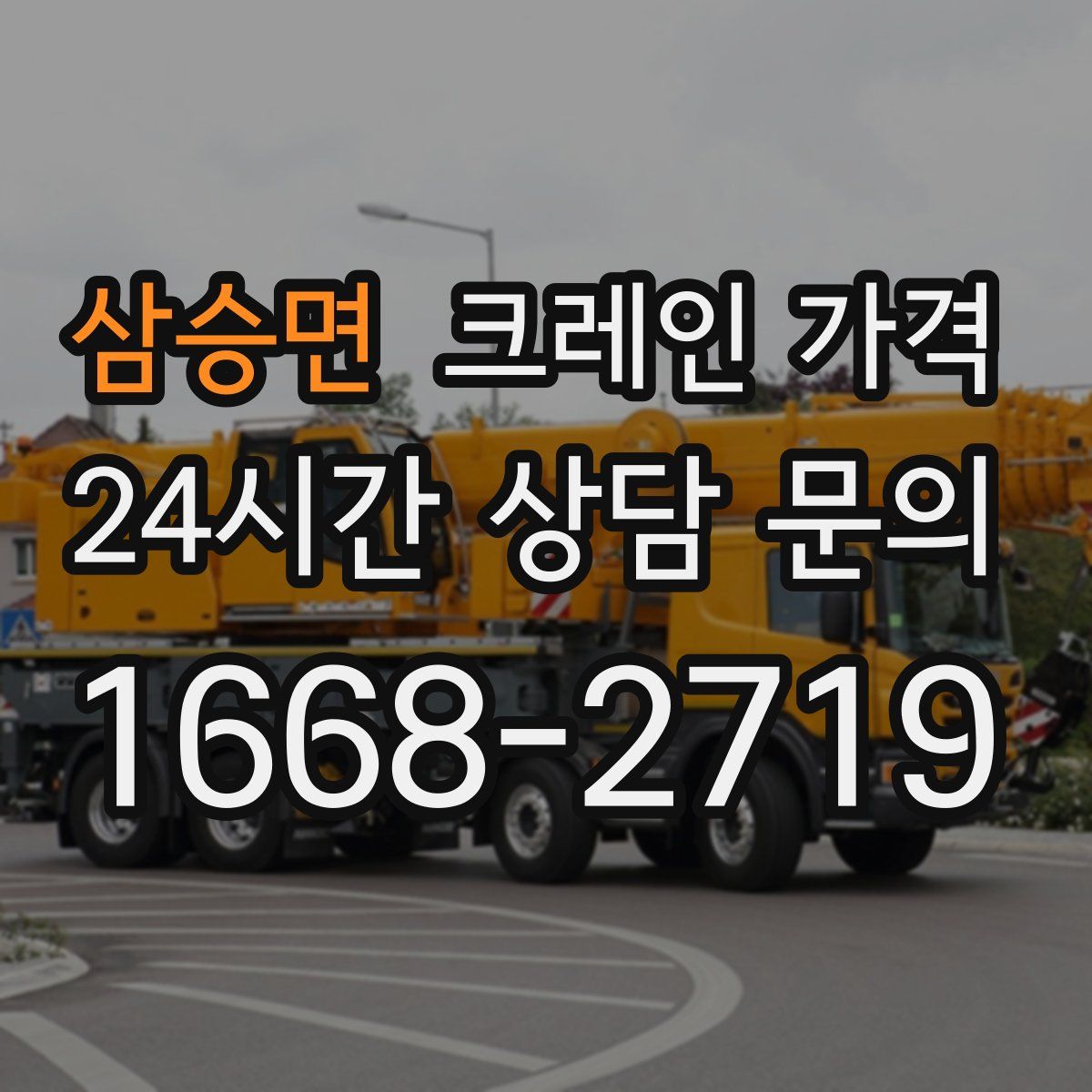 삼승면 크레인 가격