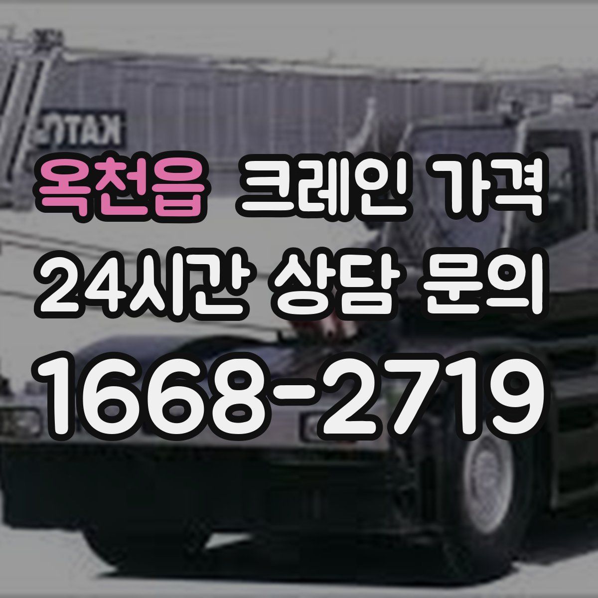 옥천읍 크레인 가격