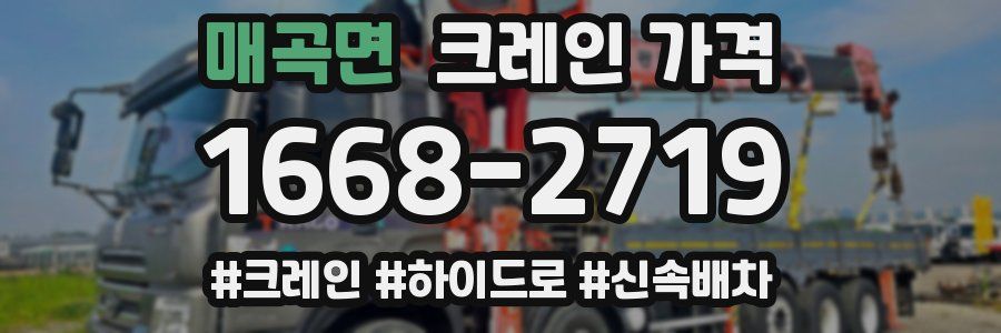 매곡면 크레인 가격