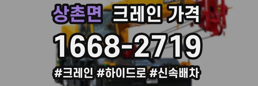 상촌면 크레인 가격