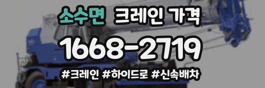 소수면 크레인 가격