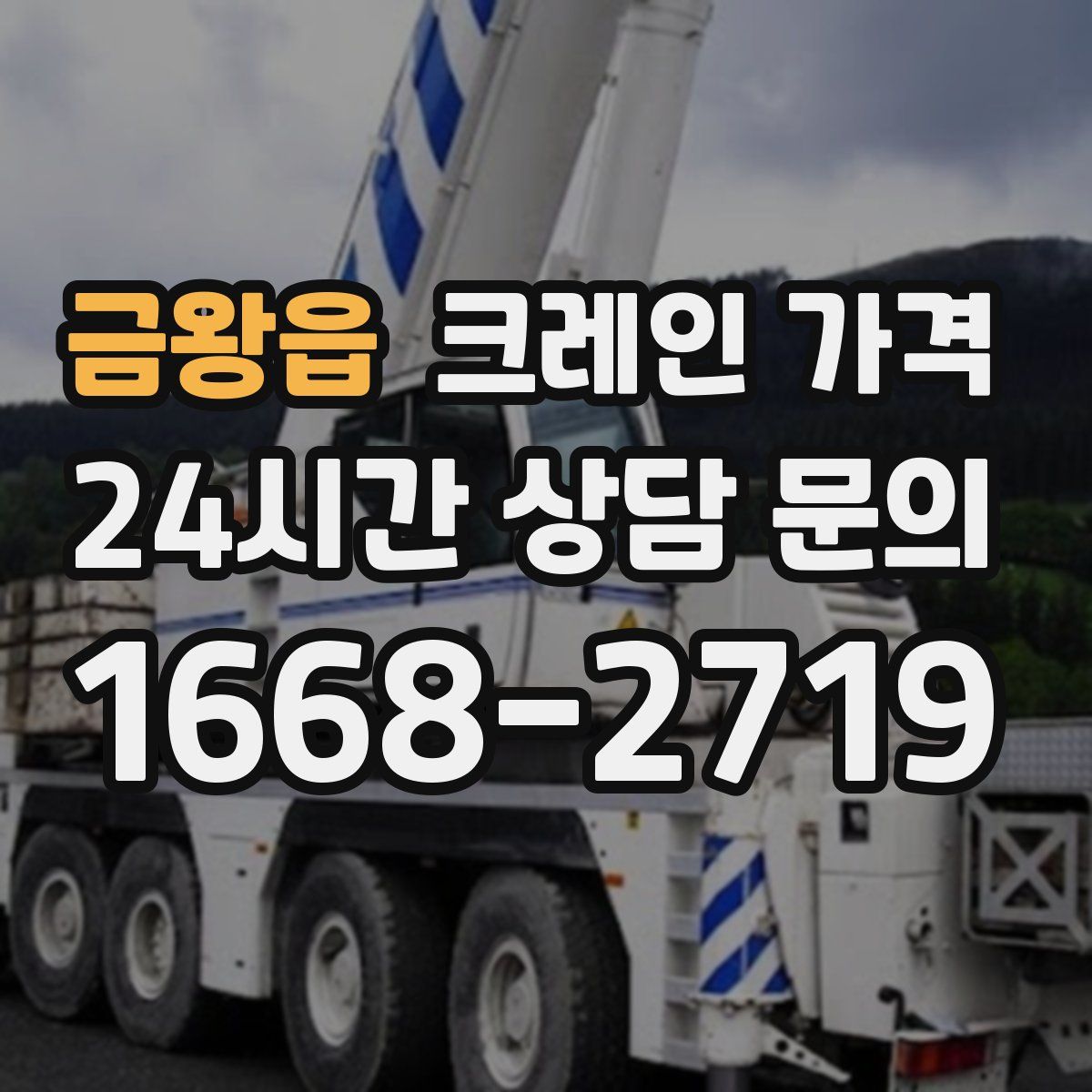 금왕읍 크레인 가격