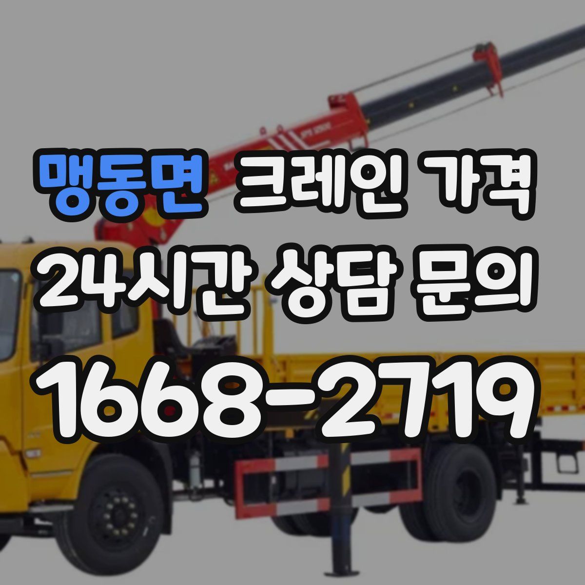 맹동면 크레인 가격