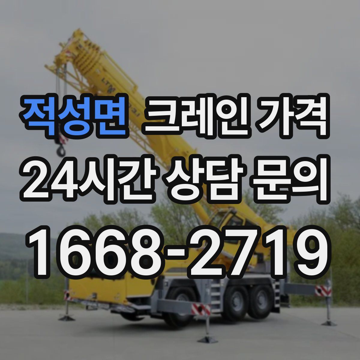 적성면 크레인 가격