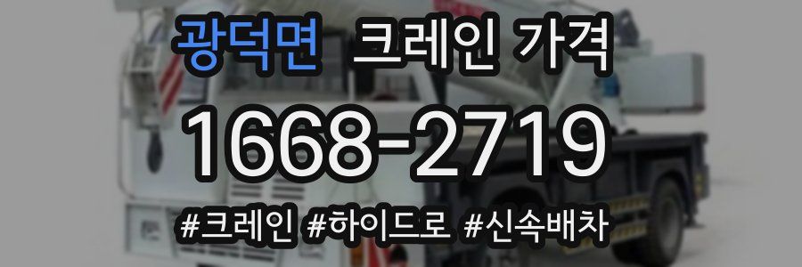 광덕면 크레인 가격