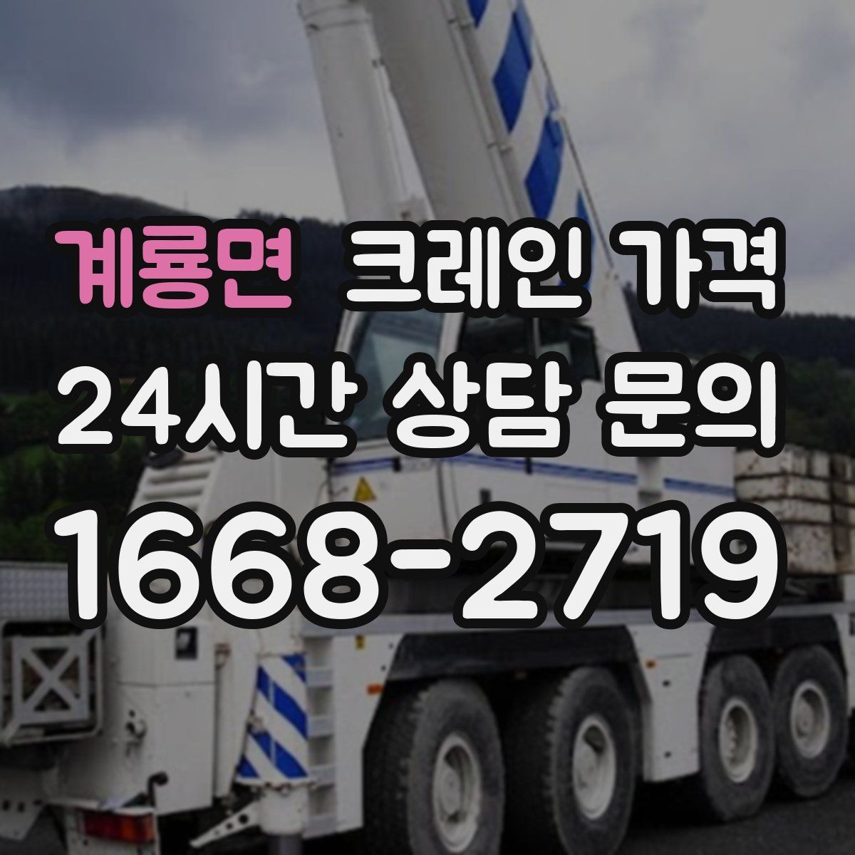 계룡면 크레인 가격