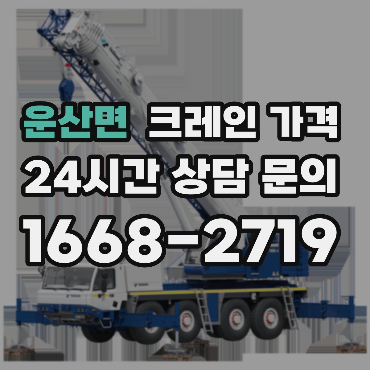 운산면 크레인 가격