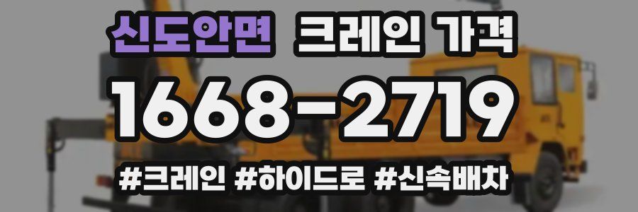 신도안면 크레인 가격