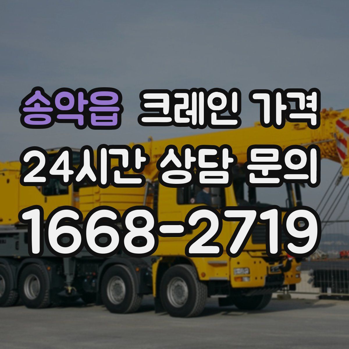 송악읍 크레인 가격