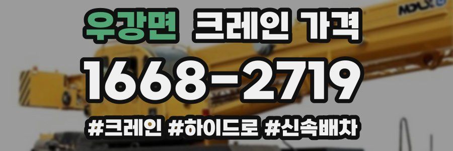 우강면 크레인 가격