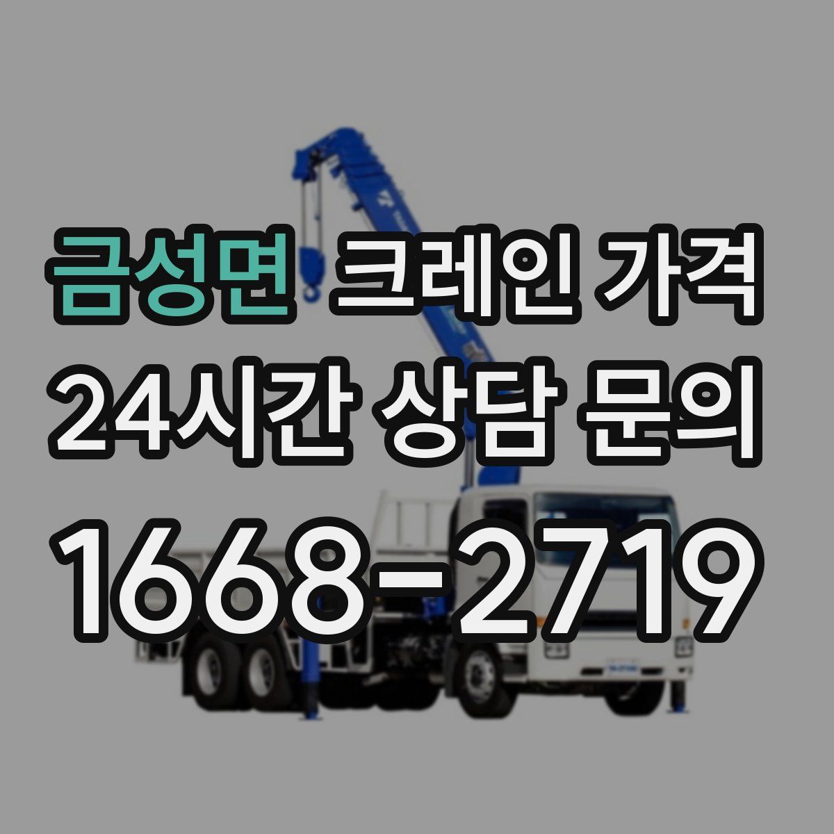 금성면 크레인 가격