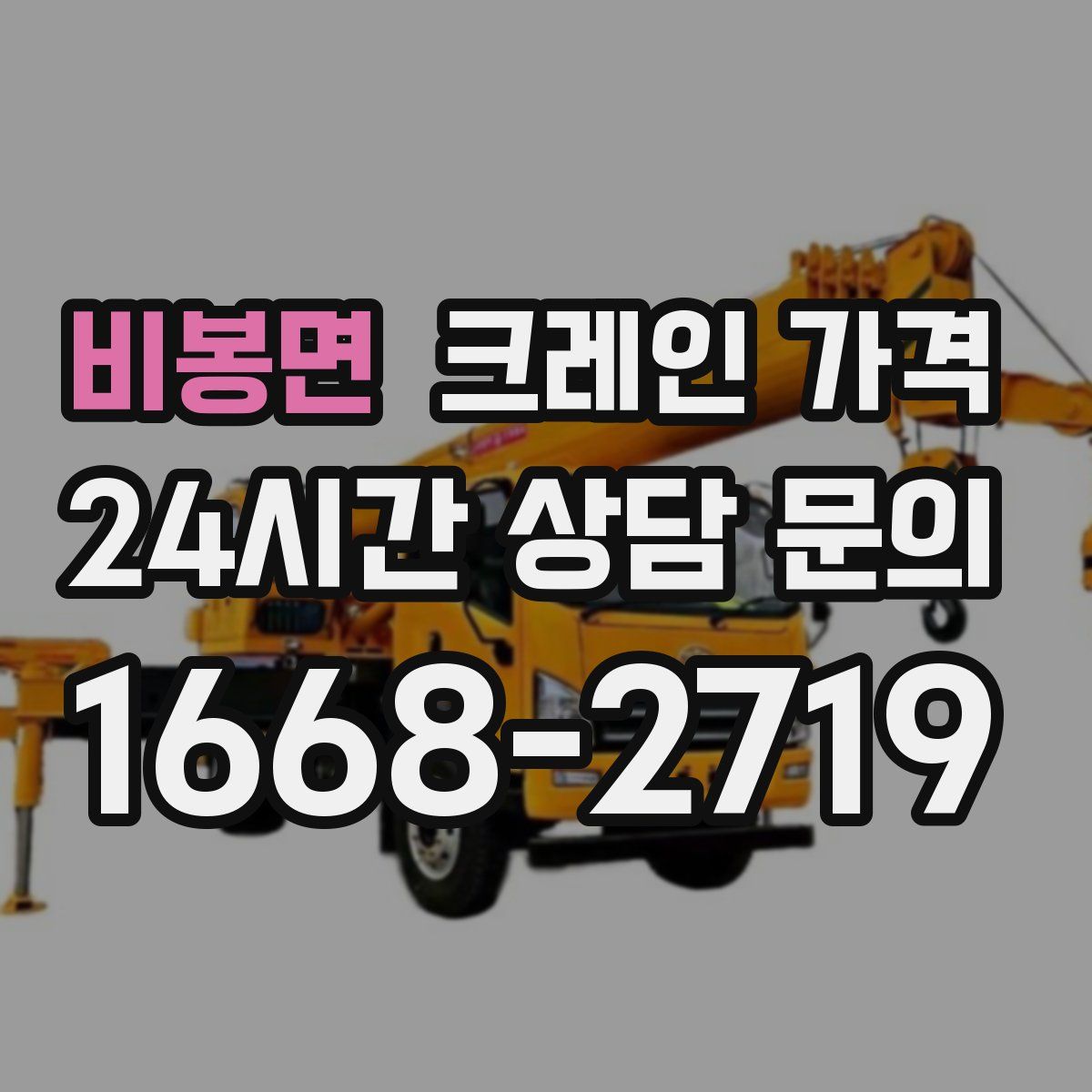 비봉면 크레인 가격