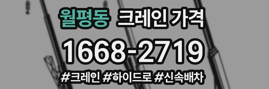 월평동 크레인 가격