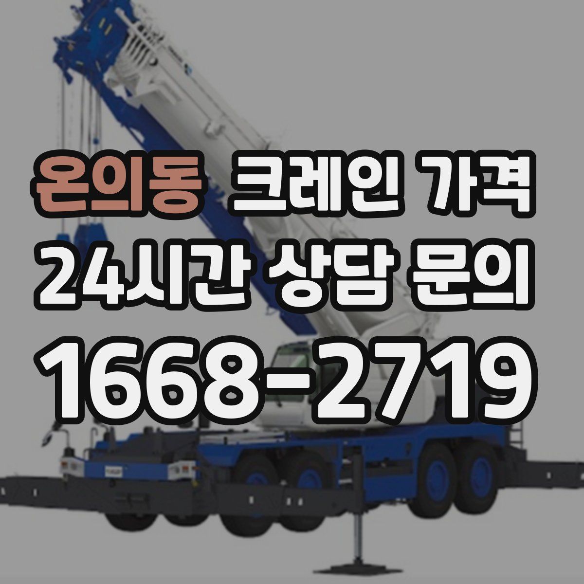 온의동 크레인 가격