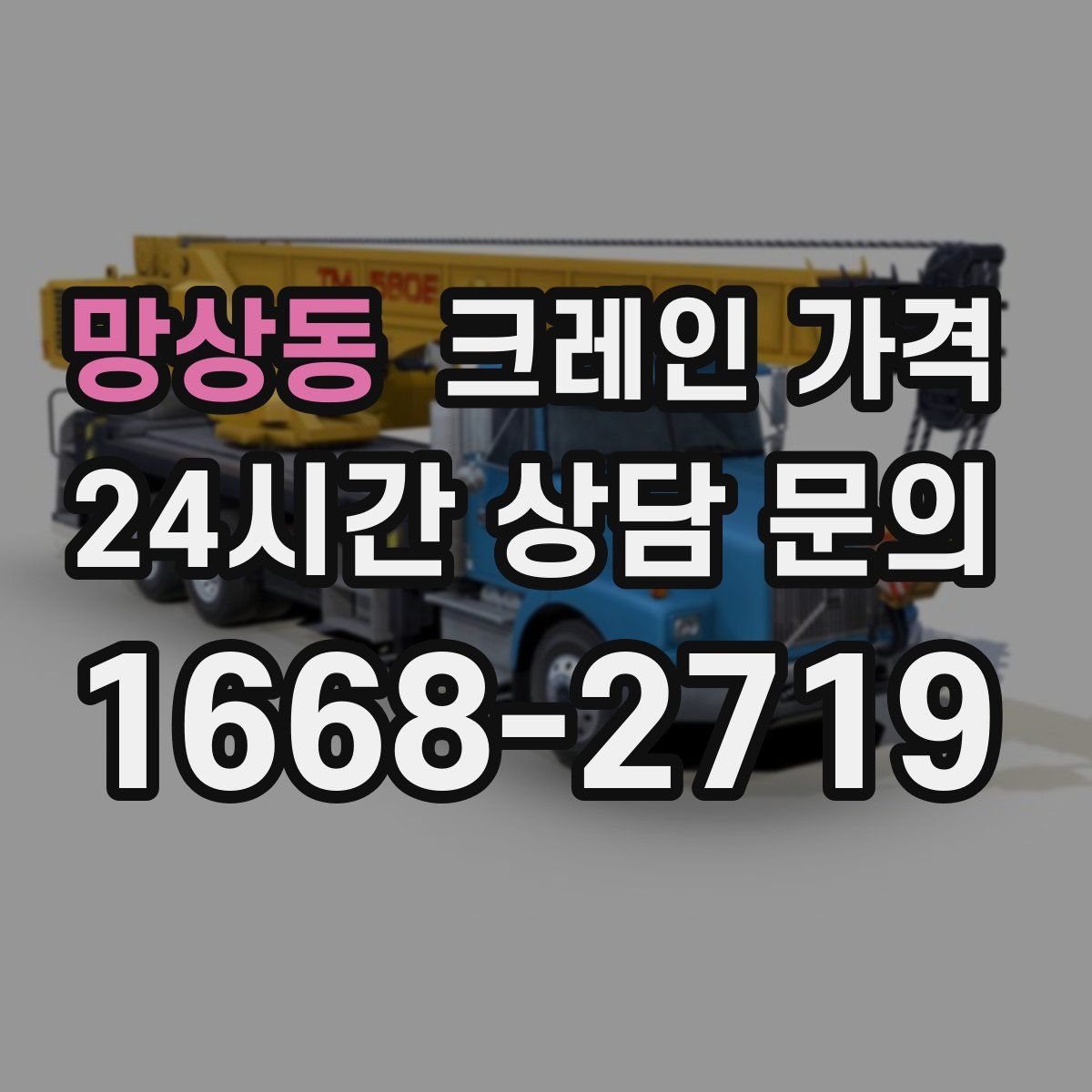 망상동 크레인 가격