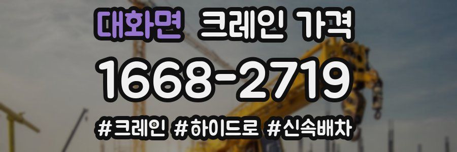 대화면 크레인 가격