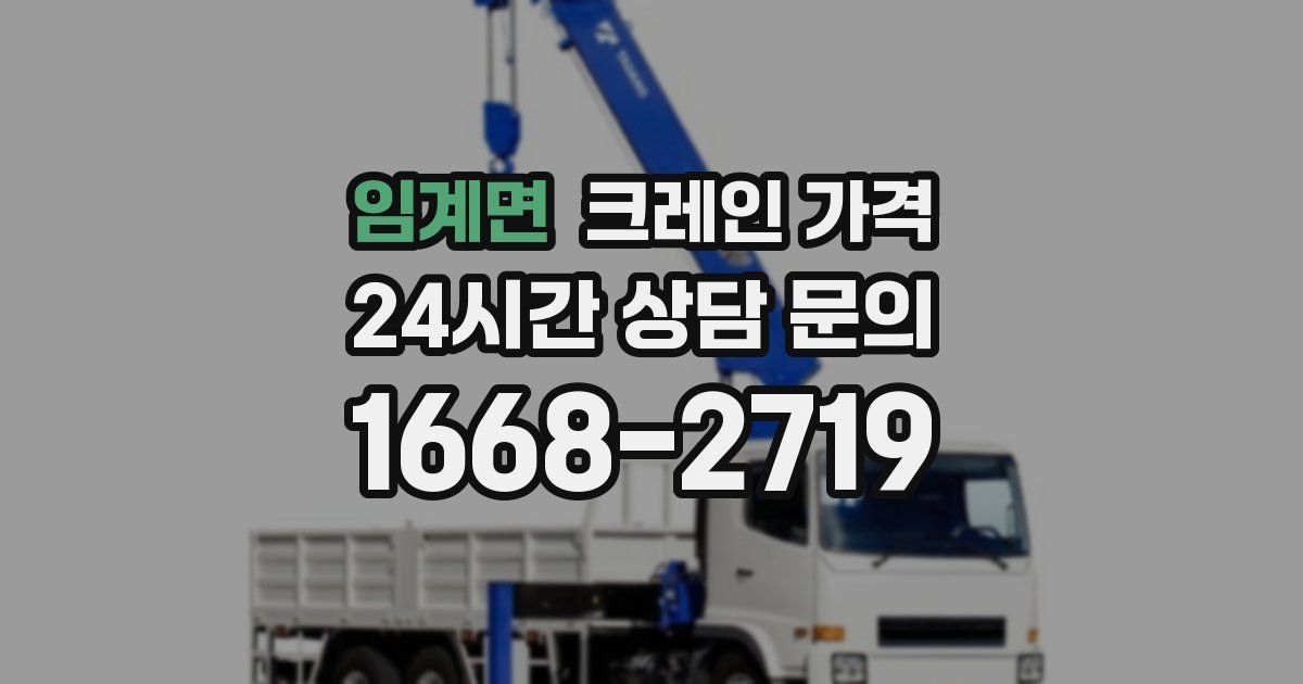 임계면 크레인 가격