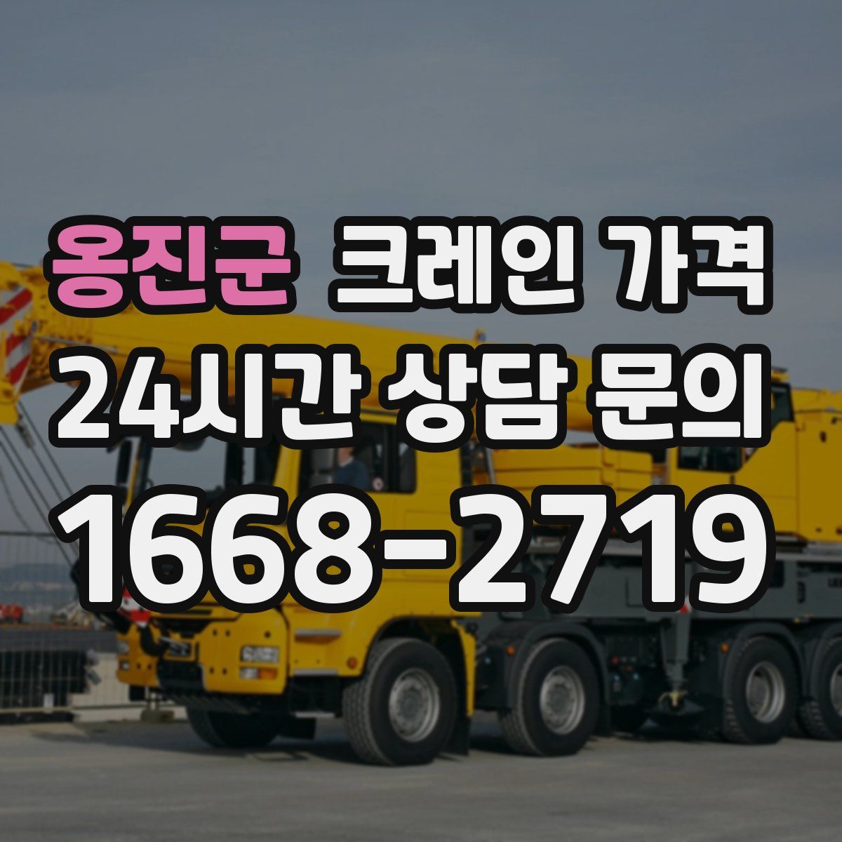 옹진군 크레인 가격