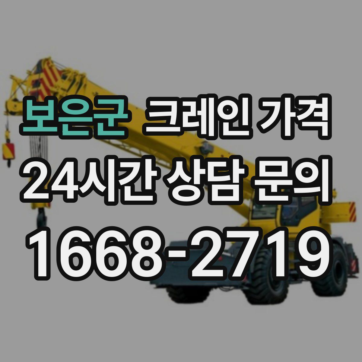 보은군 크레인 가격