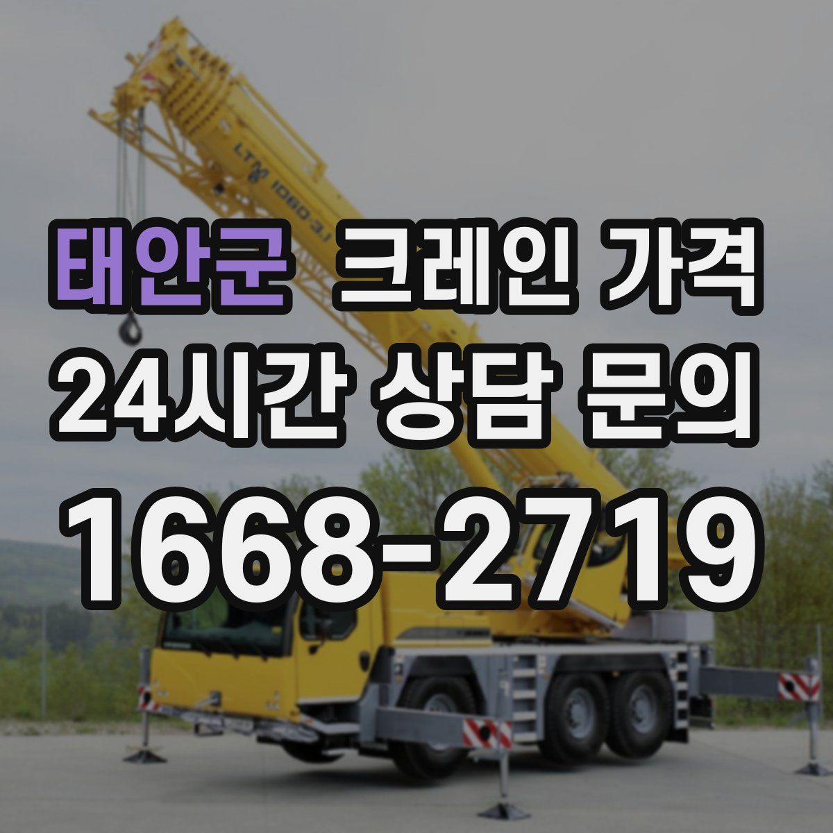 태안군 크레인 가격