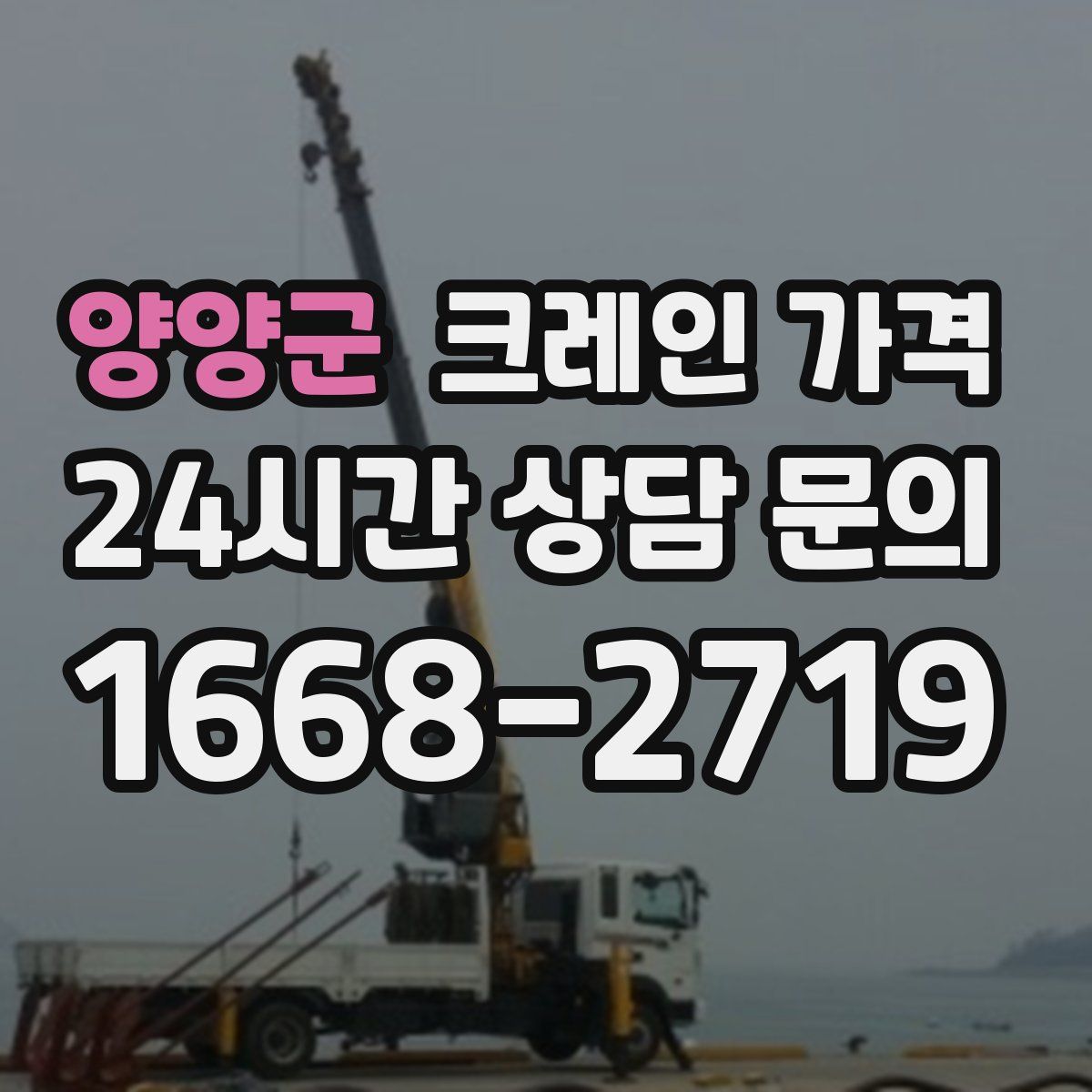 양양군 크레인 가격