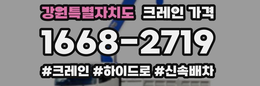 강원특별자치도 크레인 가격