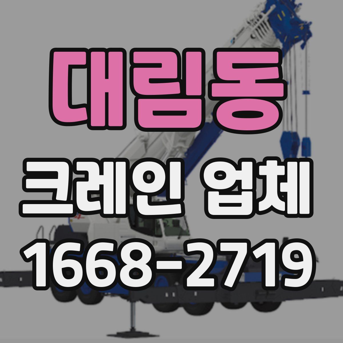 대림동 크레인 업체