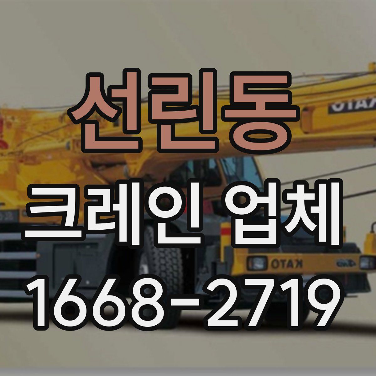 선린동 크레인 업체