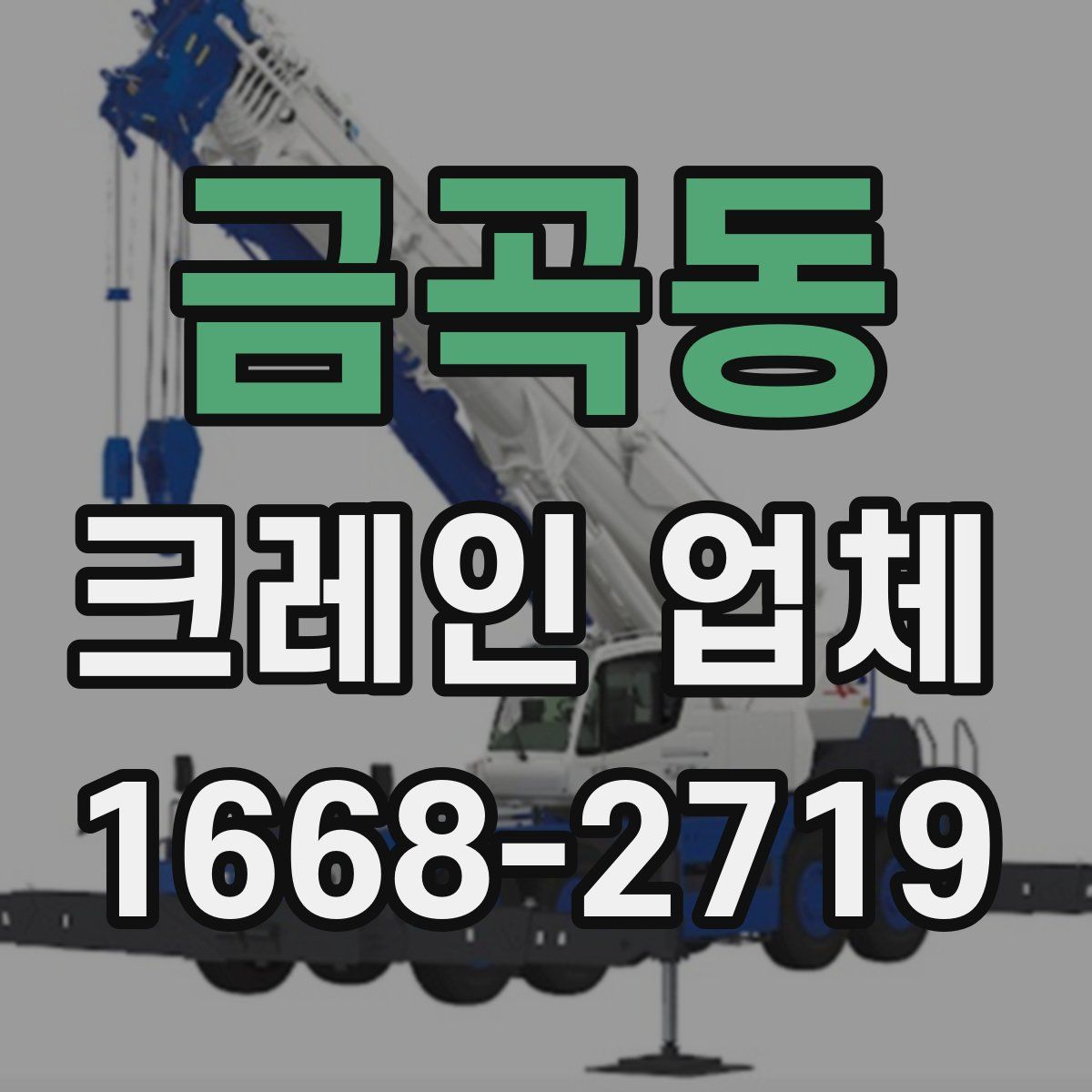 금곡동 크레인 업체