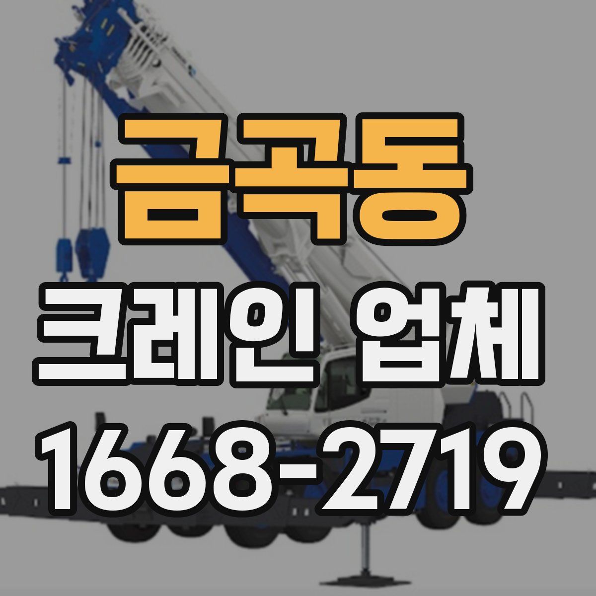 금곡동 크레인 업체