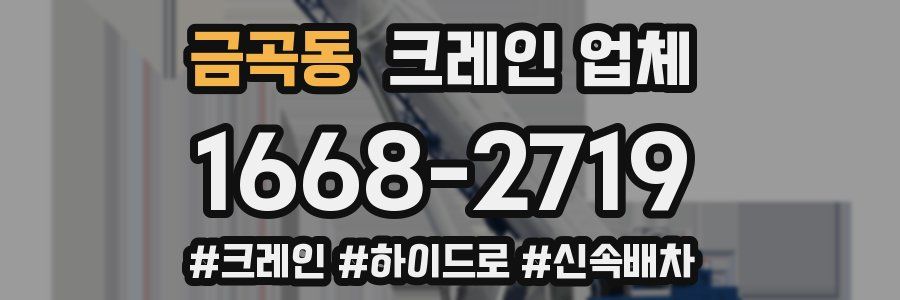 금곡동 크레인 업체