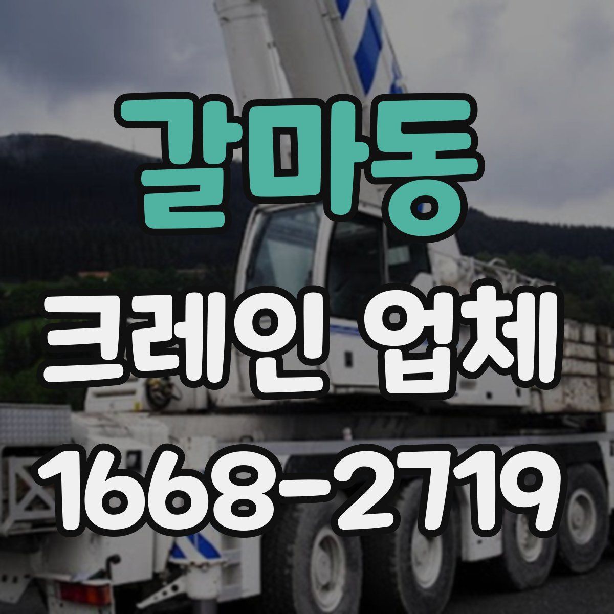 갈마동 크레인 업체