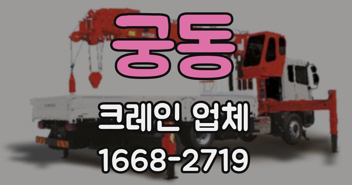 궁동 크레인 업체