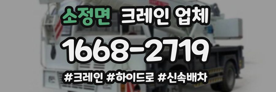 소정면 크레인 업체